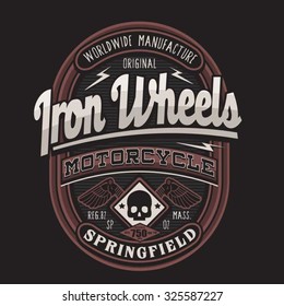 Motorcycle sport Springfield typography, t-shirt graphics, vectors