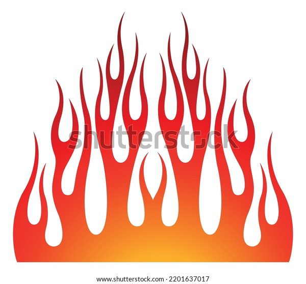 Motorcycle Sticker Car Decal Tribal Fire Stock Vector (Royalty Free ...