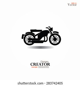 Motorcycle symbol ,motorcycle icon.motorcycle.vector illustration.
