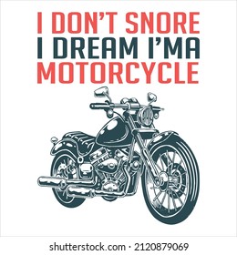 Motorcycle T Shirt Design Image