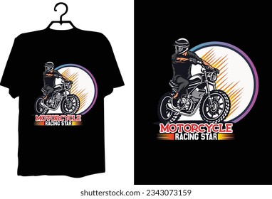 Motorcycle t shirt design vector