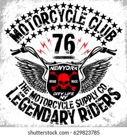 Motorcycle T shirt Graphic Design