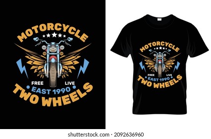 Motorcycle t shirt print template,  Motorcycle element vector file