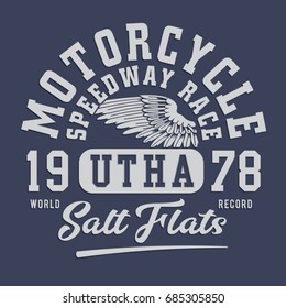 Motorcycle tee design