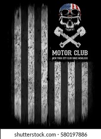 Motorcycle tee graphic design