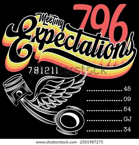 Motorcycle theme vector artwork for apparel prints, posters, stickers and other uses.