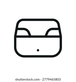 Motorcycle Top Box line icon, Motorcycle Travel Trunk, Motorbike Top Case vector symbol with editable stroke
