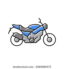 motorcycle transport color icon vector. motorcycle transport sign. isolated symbol illustration