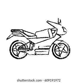 motorcycle transport fast sketch
