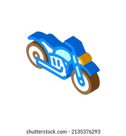 motorcycle transport isometric icon vector. motorcycle transport sign. isolated symbol illustration