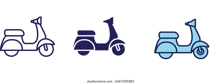 Icono de Transporte de motocicleta - Juego de navegación
