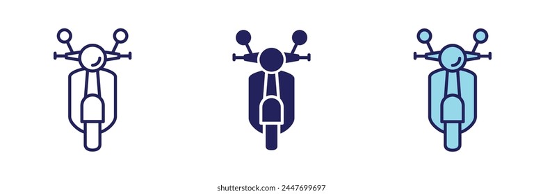 Motorcycle Transportation Icon - Navigation Set
