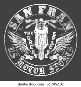 motorcycle t-shirt design