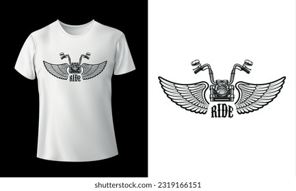 Motorcycle T-shirt Design. Custome T-shirt Design.