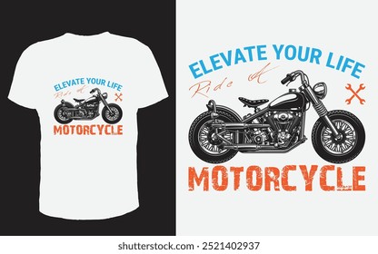Motorcycle T-Shirt Design and Graphic