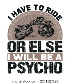 Motorcycle T-shirt Design Perfect For Others