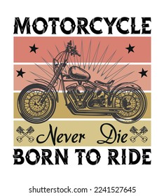 Motorcycle T-shirt Design Perfect For Others