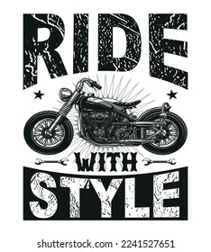 Motorcycle T-shirt Design Perfect For Others