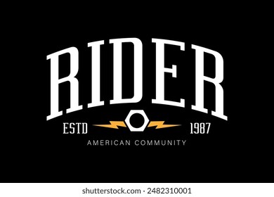 Motorcycle tshirt design Retro Racing Typography Graphics