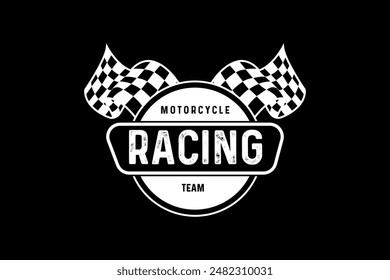 Motorcycle tshirt design Retro Racing Typography Graphics