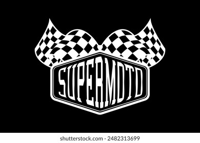 Motorcycle tshirt design Retro Racing Typography Graphics