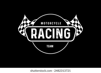 Motorcycle tshirt design Retro Racing Typography Graphics