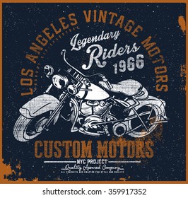 motorcycle t-shirt graphic