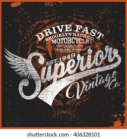 motorcycle t-shirt graphic