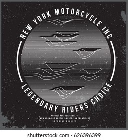 motorcycle t-shirt graphic