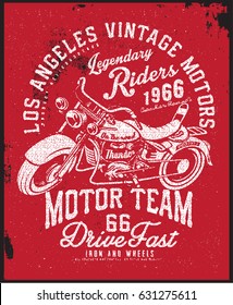 motorcycle t-shirt graphic