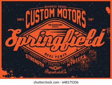motorcycle t-shirt graphic