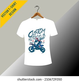 Motorcycle t-shirt  t-shirt print ready vector 