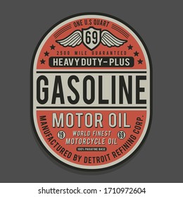 Motorcycle typography; tee shirt graphics, vectors