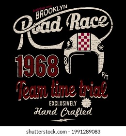 Motorcycle typography, tee shirt graphics, vectors