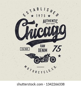  Motorcycle typography. Textured vintage vector t-shirt and apparel design, print, logo, poster. Vector