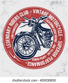 Motorcycle typography , t-shirt graphics, vectors.