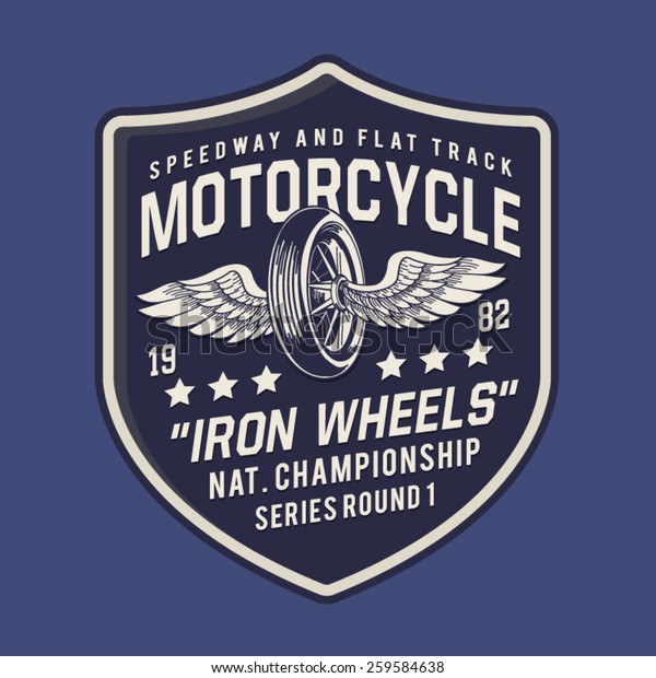 Motorcycle\
typography, t-shirt graphics,\
vectors