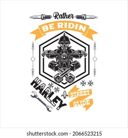Tipografía de motocicleta vectores de texto camiseta