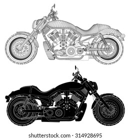 Motorcycle Vector 16