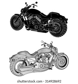 Motorcycle Vector 17