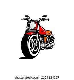 motorcycle vector, biker community vector on white background	
