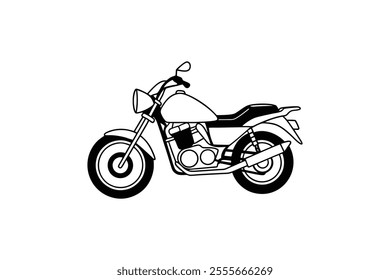  Motorcycle vector cartoon illustration isolated on white background