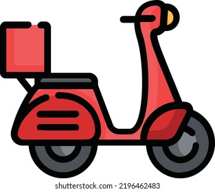 Motorrad-Vektorkonzept auf weißem Hintergrund. einzelne Illustrationssymbol