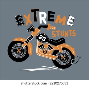 diseño de vectores de motocicletas para niños raquitismo extremo