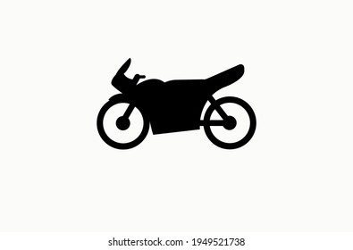 Motorcycle vector flat icon. Isolated motorbike