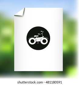 Motorcycle vector icon