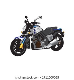 Motorcycle vector icon illustration rider colorful design