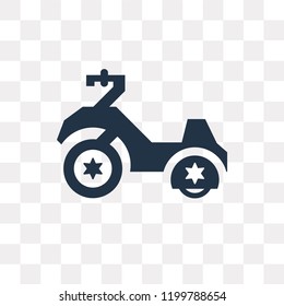 Motorcycle vector icon isolated on transparent background, Motorcycle transparency concept can be used web and mobile