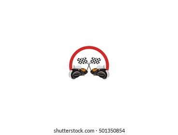 motorcycle vector icon logo