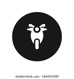 Motorcycle vector icon, simple motorcycle sign.
